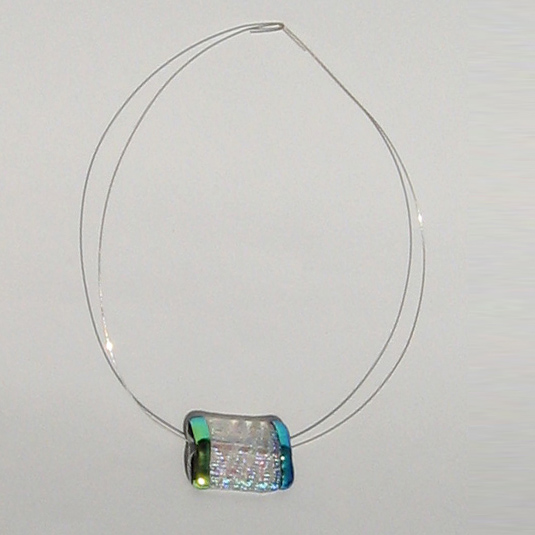 Diachroic Glass Pendant, Glass Jewelry