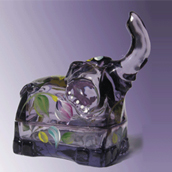 Fenton Elephant Trinket Box